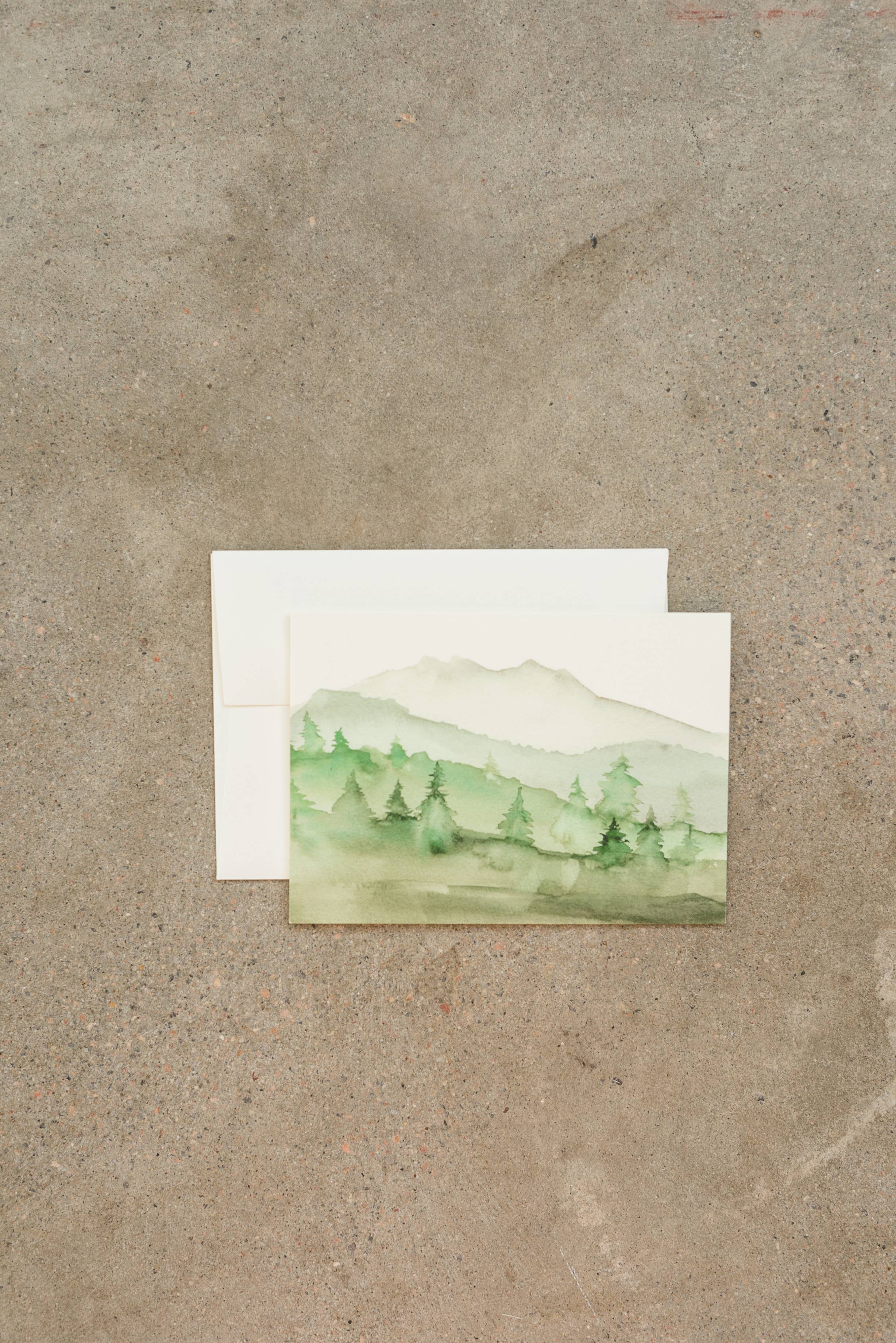 Lana's Shop – wholesale Everyday greeting card – Green Mountains Greeting Card2