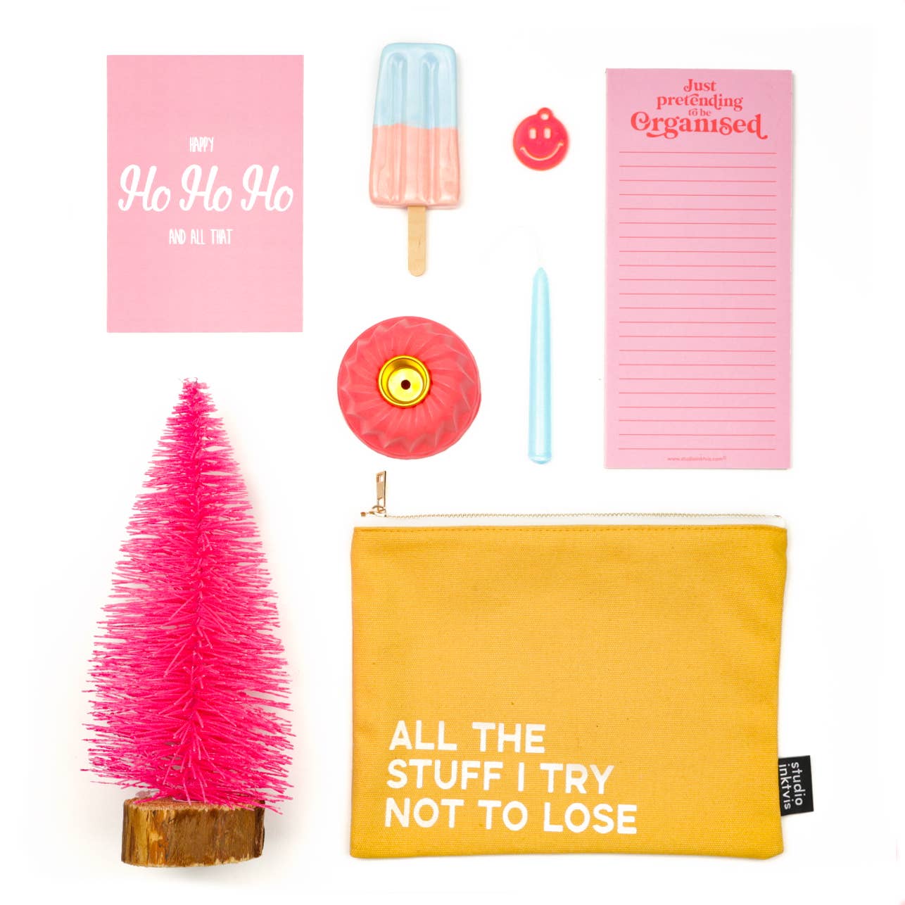 Studio Inktvis - Wholesale Notepad - Pink just pretending to be organised to do list notepad9