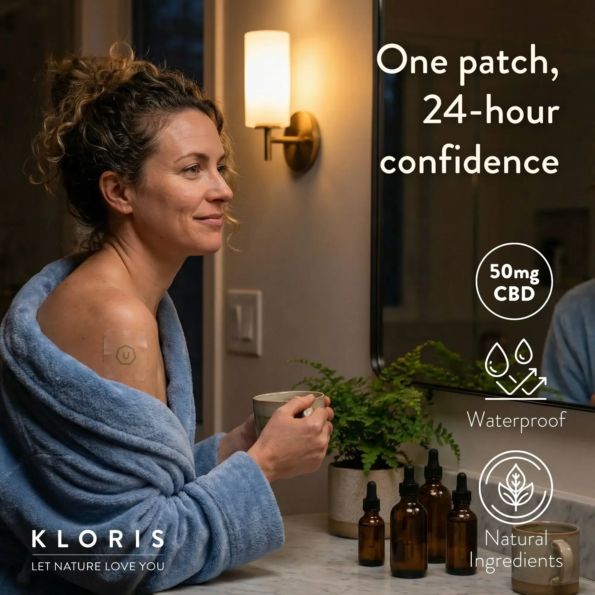 KLORIS - Wholesale Topical Wellness Patches - High Strength 50mg CBD Patches – Pain & Stress Relief1