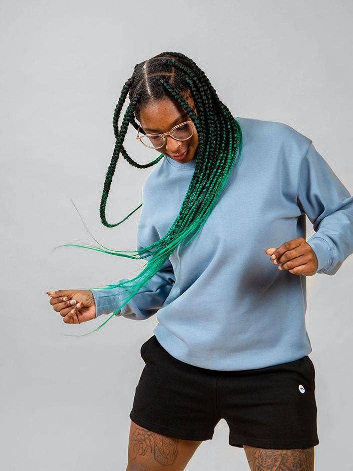 Notorious Sweater - Blue Sky for wholesale by Arya Athleisure