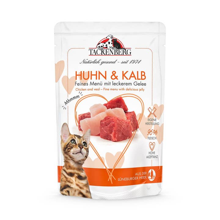 Pouch, Chicken & Beef in Jelly (Cat), 12x85 g for wholesale by Tackenberg