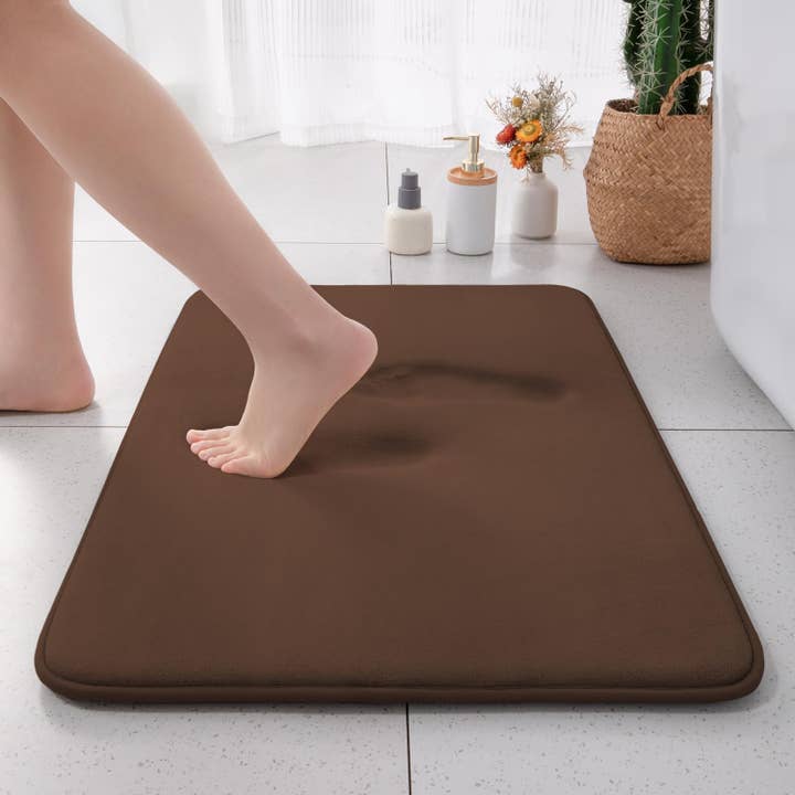 home mart goods - Wholesale Bath mat - 3 Piece Soft Thick Memory Foam Non-Slip Absorbent Bath Mat9