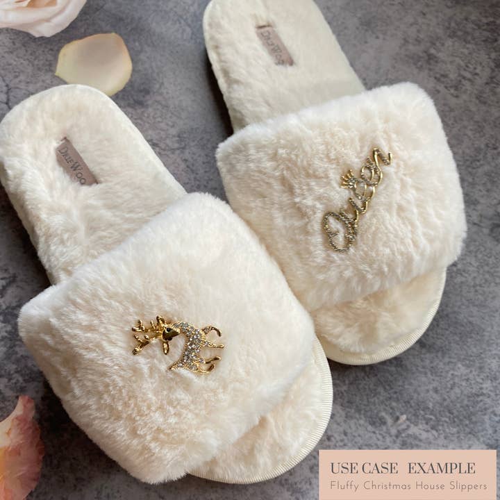 DrifWoo - Wholesale Brooch - Sparkling Snowflake Brooch Set – Gold & Silver Holiday 7