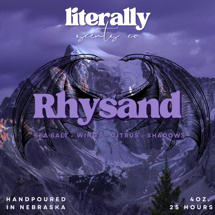 Rhysand | ACOTAR | 100% Soy Bookish Boyfriend Candle for wholesale by Literally Scents Co.