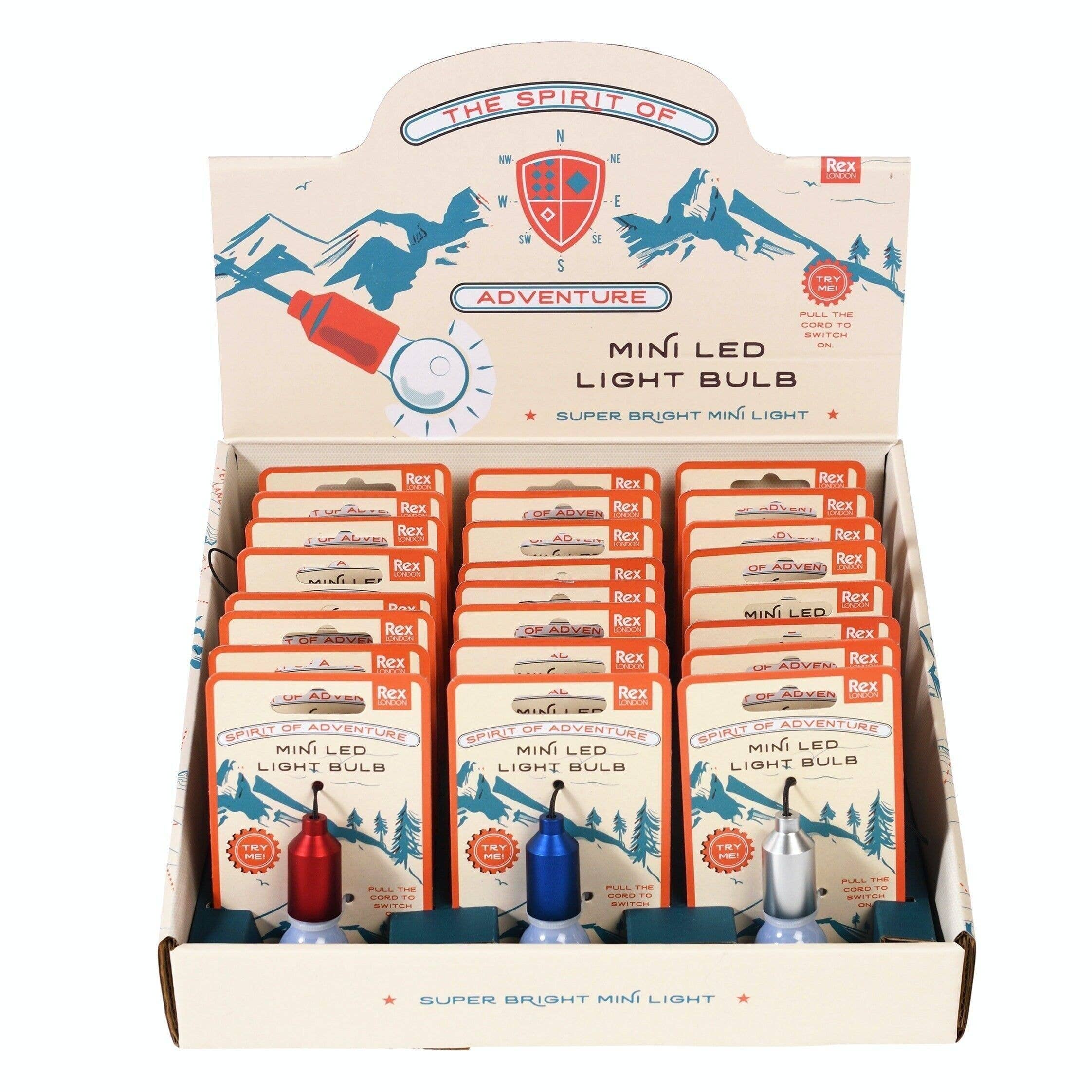 Rex B2B - UK – wholesale Keychain – Unisex – Light Bulb Keyring Assorted Colours - Spirit of Adventure0