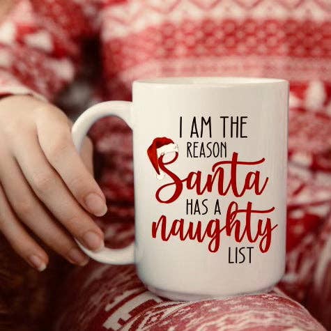Tazza Naughty List per la vendita all'ingrosso da parte di Rustic Girls
