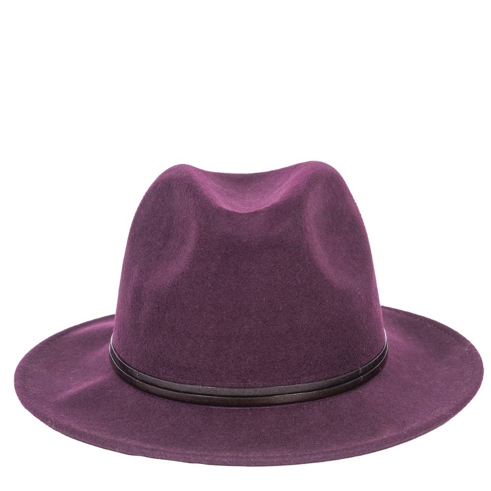 TRAVAUX EN COURS... - Wholesale Fedora - Women's - FELT HAT - leather band, sewn brim72