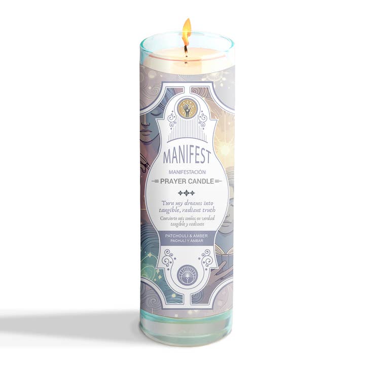 Designs by Deekay Inc. - Wholesale Votive Candle - Manifest Prayer Candle 8" (9.5 oz)2