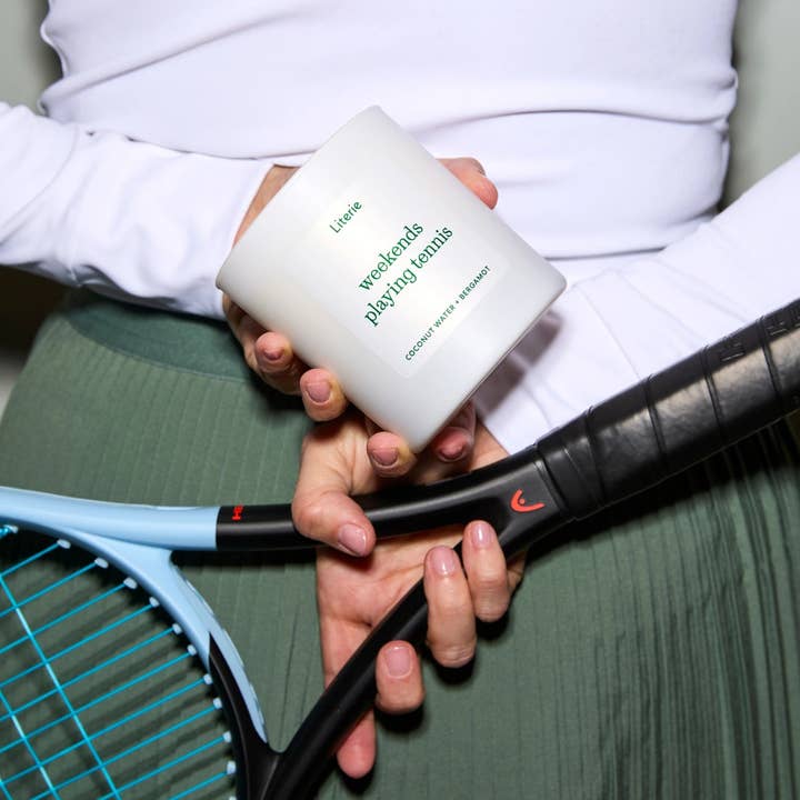 Literie - Wholesale Jar/Filled Candle - Weekends Playing Tennis1