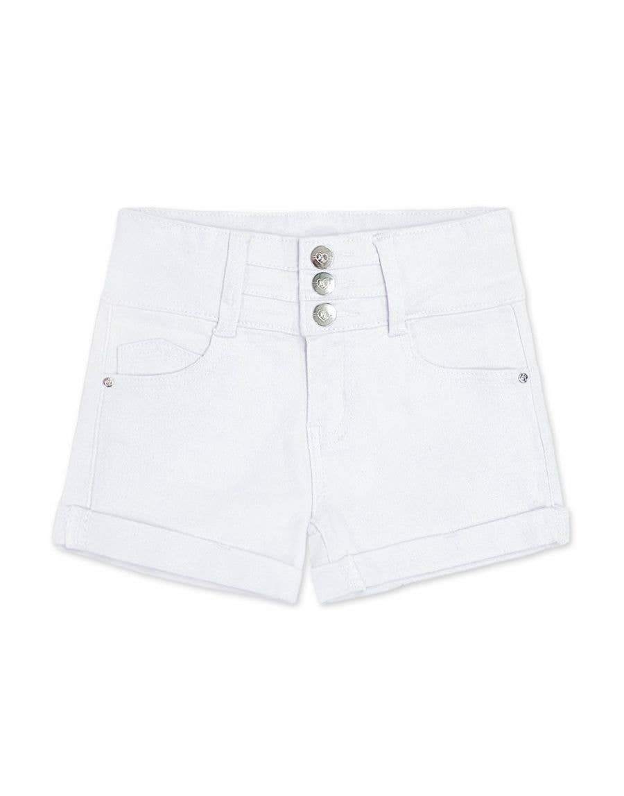 Cutie Patootie Clothing - Vendita all'ingrosso Pantaloncini - Bambini - Pantaloncini in denim da ragazza GDS-22-89203A con 3 bottoni 2