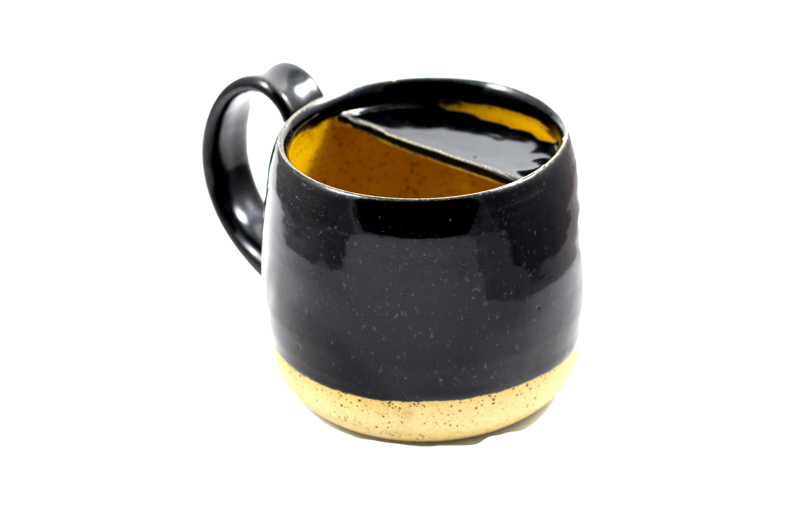 Educated Beards – Großhandel Kaffeebecher – Handgeworfener Becher aus Steingut mit Schnurrbartschutz1