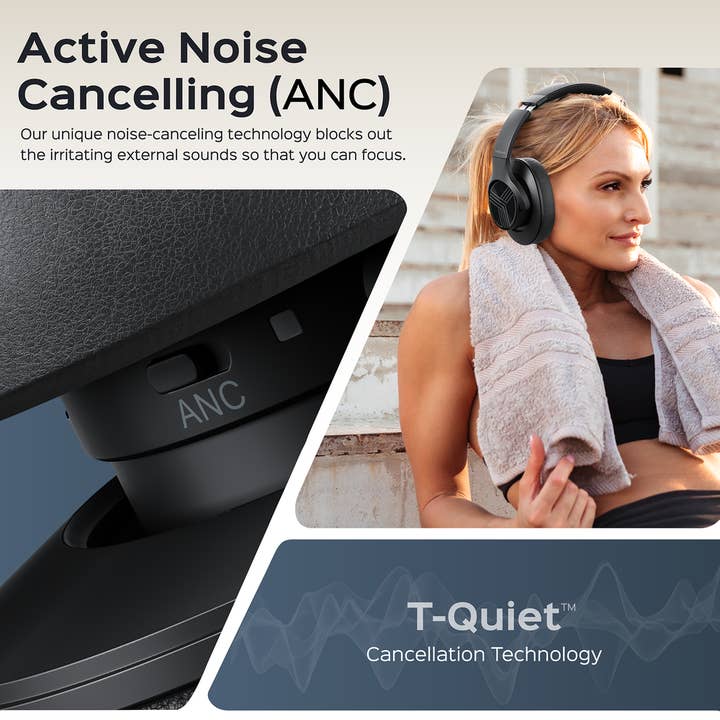 Productech - Wholesale Headphones - TREBLAB Z2 Active Noise Cancelling Workout Headphones4