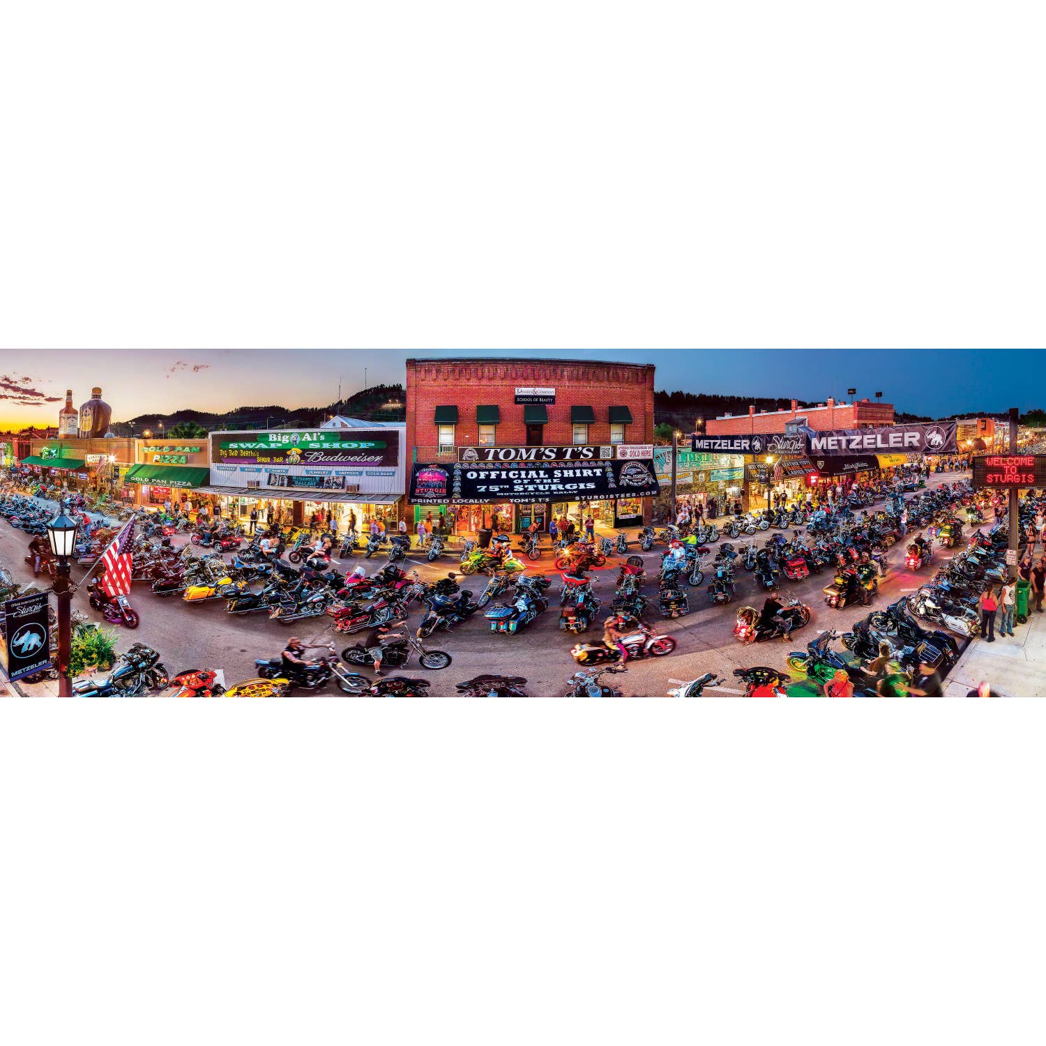 Masterpieces Puzzles - Wholesale Puzzle - Adult - Sturgis 1000 Piece Panoramic Puzzle1