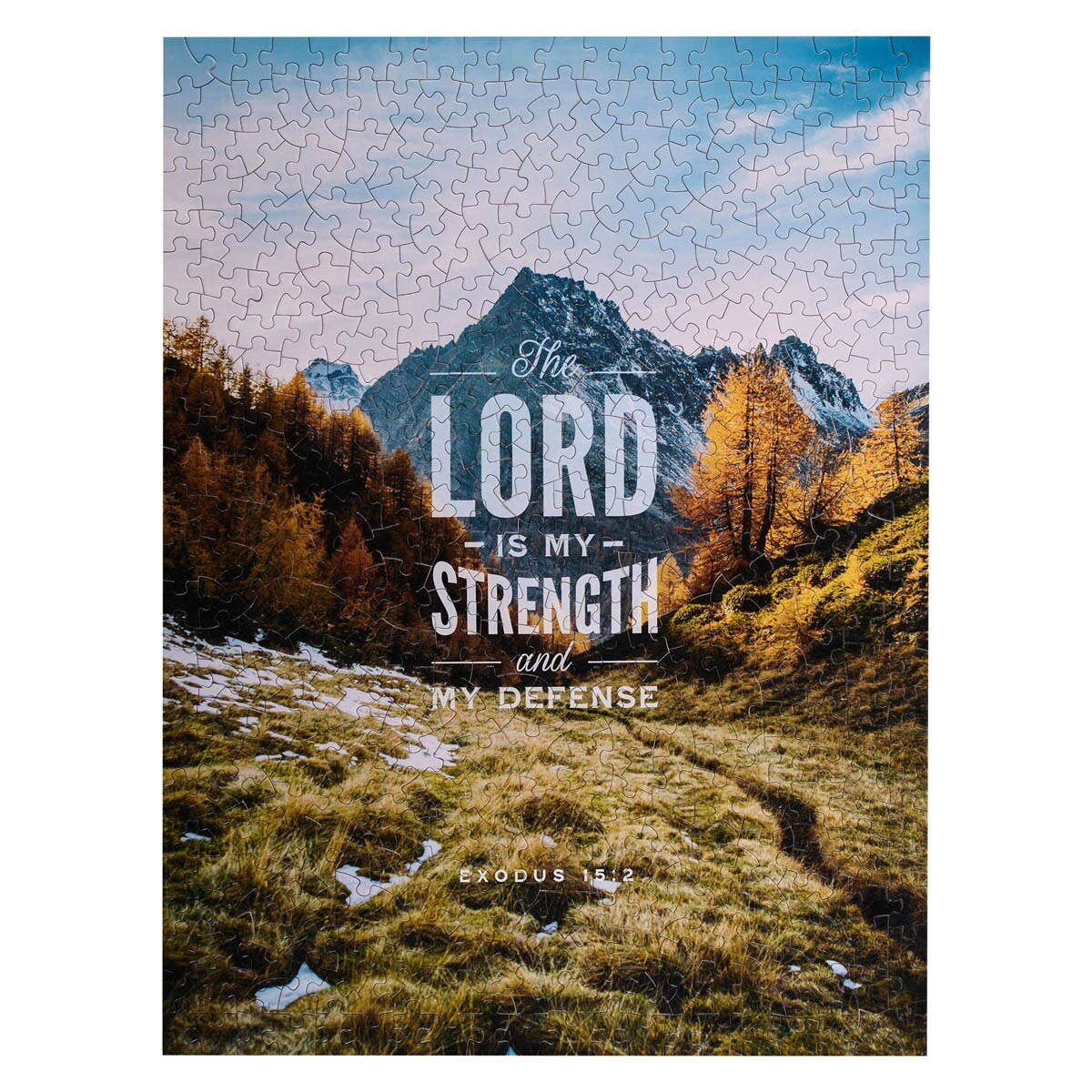 Christian Art Gifts - Wholesale Puzzle - Adult - Puzzle 500 pc. Lord is My Strength Ex. 15:22