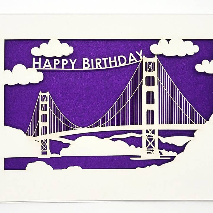 two hermanas - Wholesale Birthday Card - Happy Birthday - Golden Gate Bridge Birthday Card3