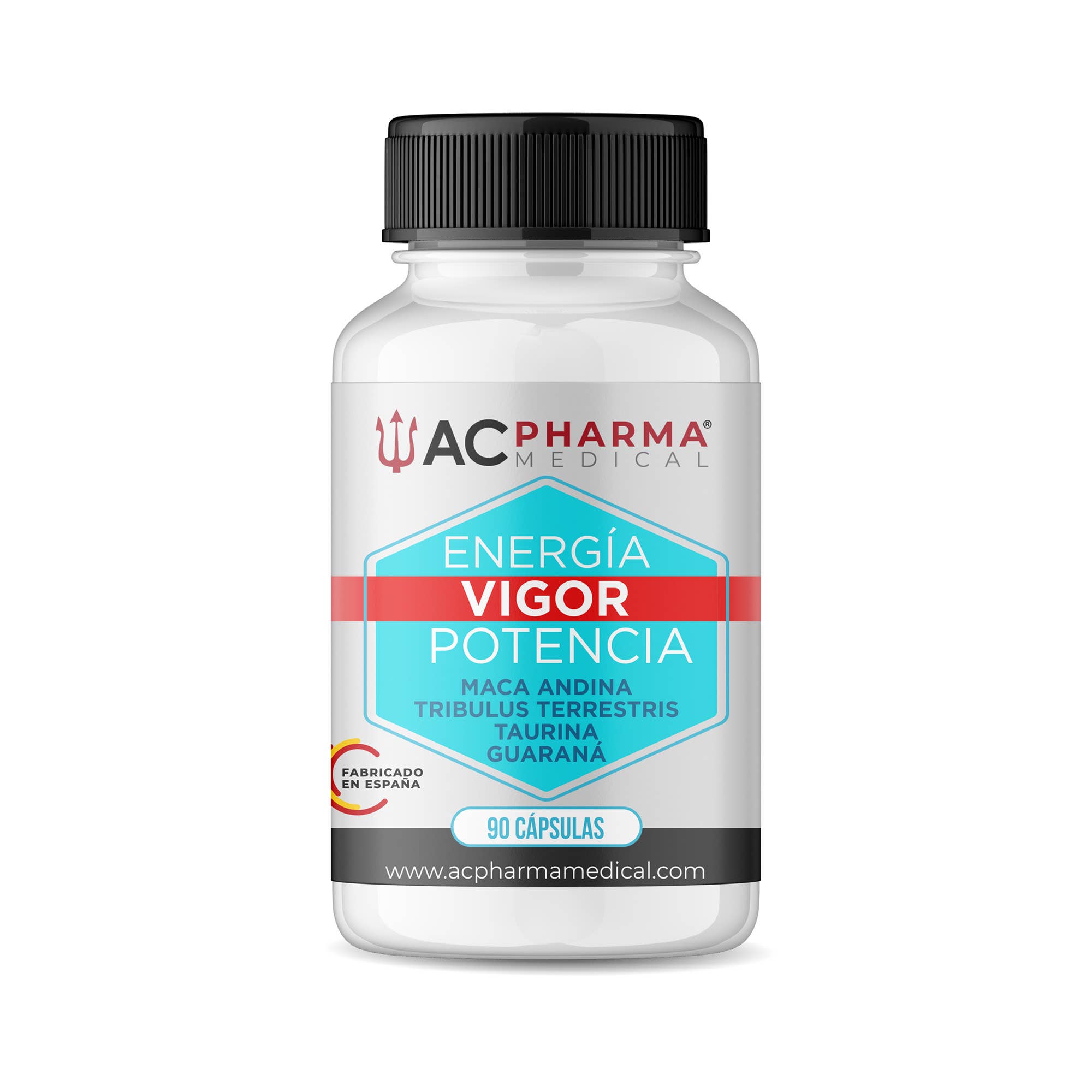 ACPHARMA MEDICAL - Venta al por mayor Suplementos/vitaminas para beber - ENERGÍA Y VIGOR | Aumenta tu fuerza y resistencia 90 Caps