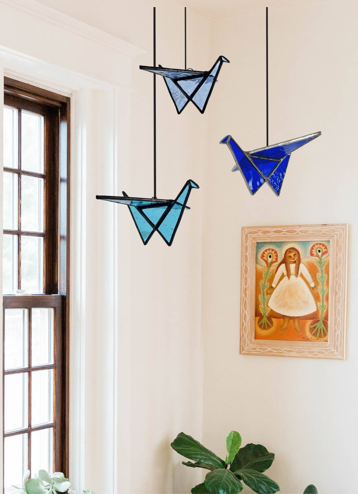 Samara Designs Studio - Wholesale Suncatcher - Stained Glass Origami Crane Suncatchers | Hanging Decor10