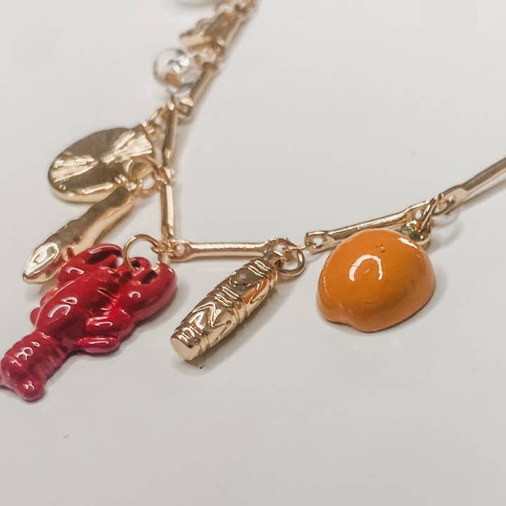 HoopLa - Wholesale Pendant/Charm Necklace - Sea & Sun Charm Necklace- Collection-Hand Made Chain, Charms