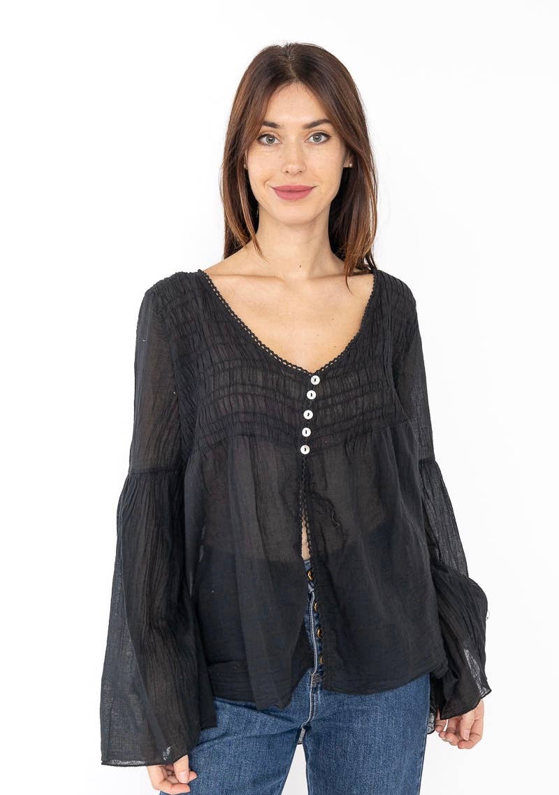 LINEN & COTTON HOUSE - Vente Chemisier – femme - GILET EN COTON 20354  SPRING SUMMER CLOTHING33