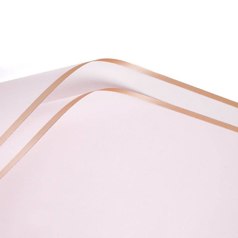 Elegant Design Supply – wholesale Flat wrap – Gold Edge Waterproof Flower Wrapping Paper (20 sheets-bag)11