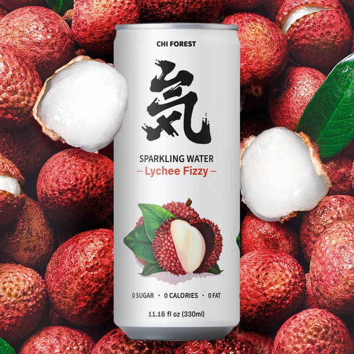 Chi Forest Sparkling Water 11oz 24-can Lychee Fizzy for wholesale by Chi Forest