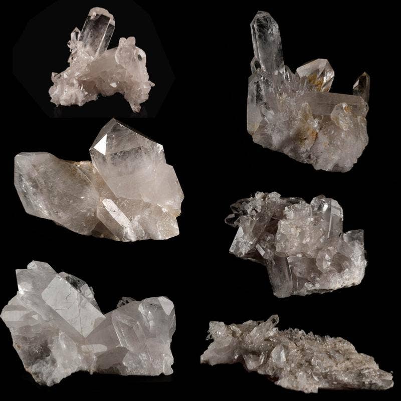 La Boîte à Cailloux - Wholesale Spiritual Stone/Crystal - Clusters of Brazilian Rock Crystal A - 70-150g0
