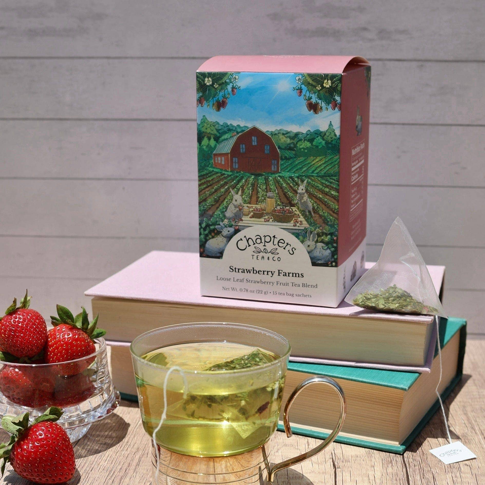 Chapters Tea & Company - Wholesale Tea Bags - Strawberry Farms Tea Bag Sachets3