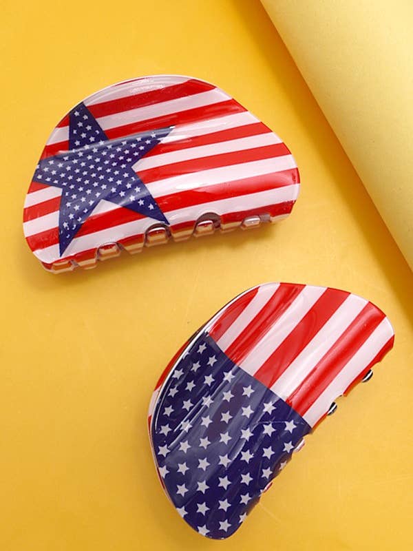 HAARKLAMMER MIT STERN DER FLAGGE DER USA VOM 4. JULI | 40H784 für den Großhandel von JOSSLYN by wall to wall