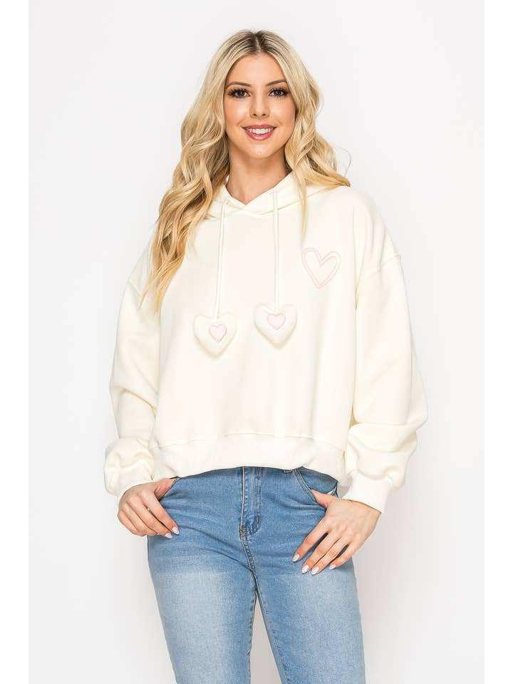 Dessin Studio - Vente Sweat à capuche – femme - Sweat à capuche Heart String