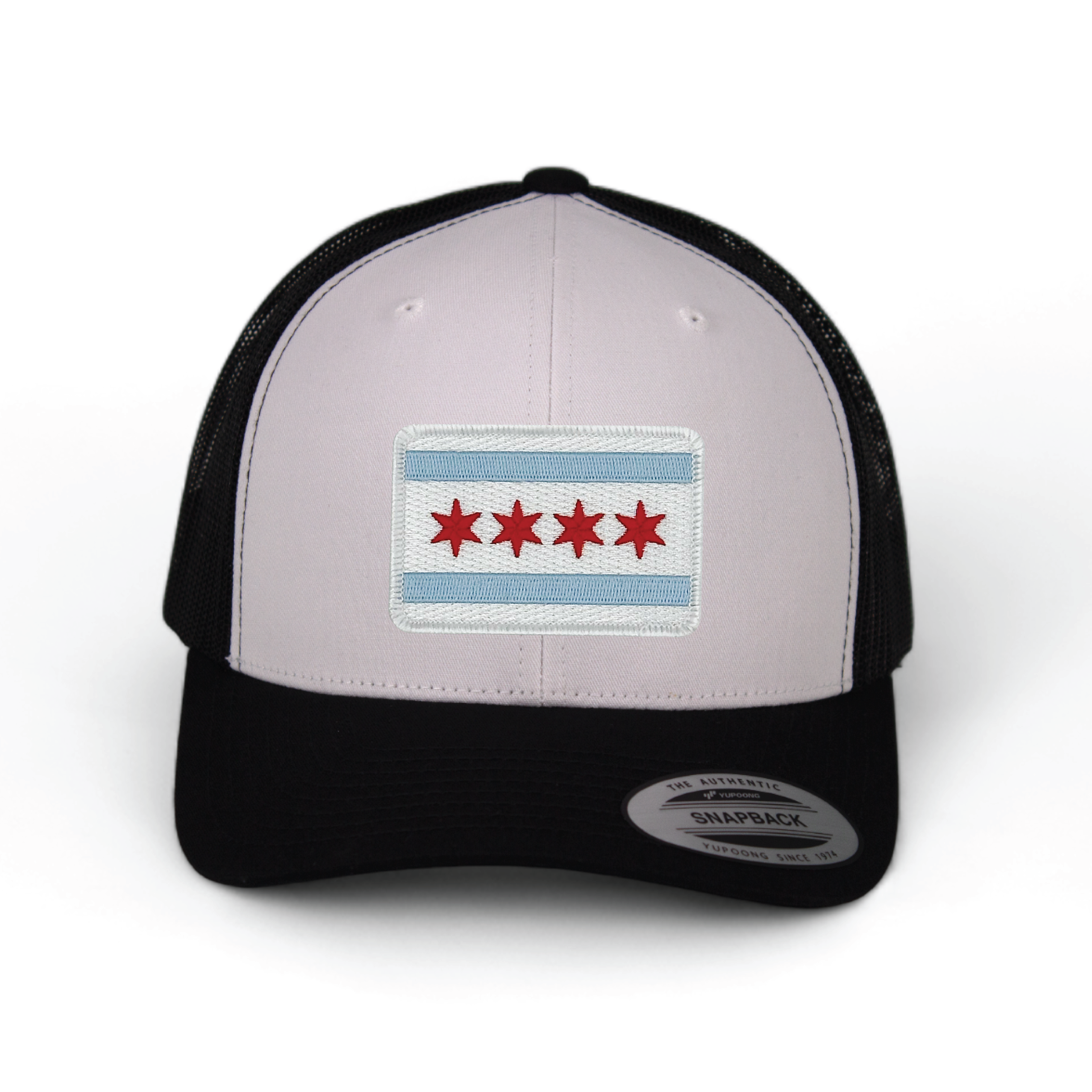 Cotton Mule - Wholesale Trucker Hat - Unisex - Chicago Flag Patch Trucker Hat8