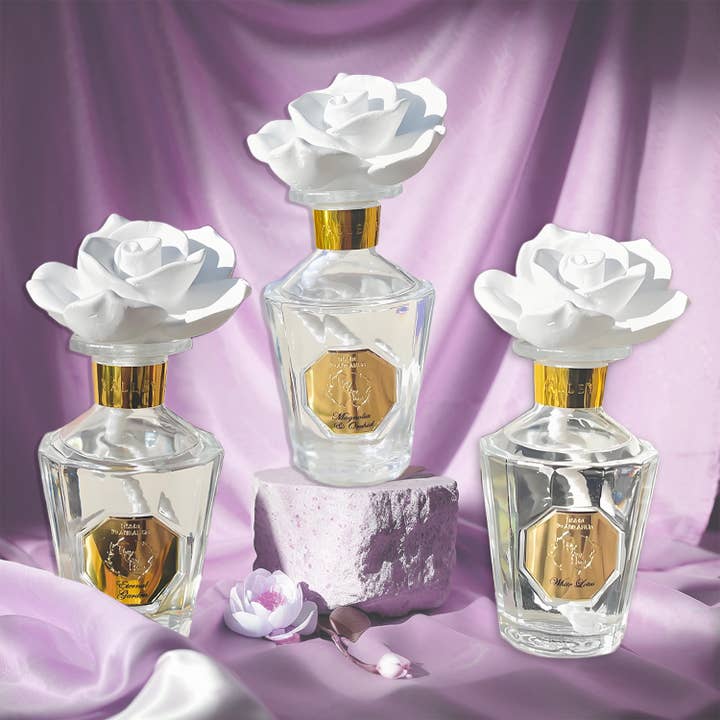 Pretty Valley Home - Wholesale Reed Diffuser - Reed Diffuser Sets !! NEW!! Vintage Rose Ceramic Diffuser14