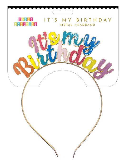 It's My Birthday Metal Headband for wholesale by Party Partners