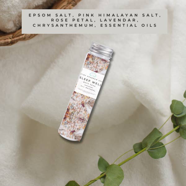 Sleep Well Bath Salt Mini for wholesale by Tiny Sparrow Designs