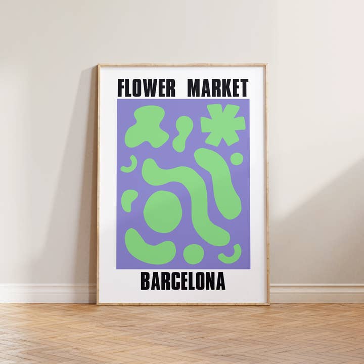 Lune Club - Wholesale Art Print - Flower Market Barcelona Print