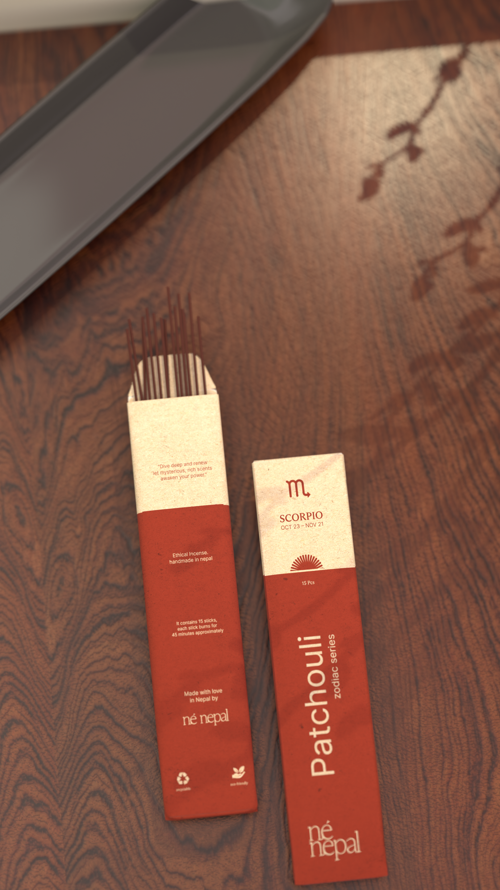 Né Nepal - Wholesale Incense - The  Zodiac Sign Series Incense ( single piece)4