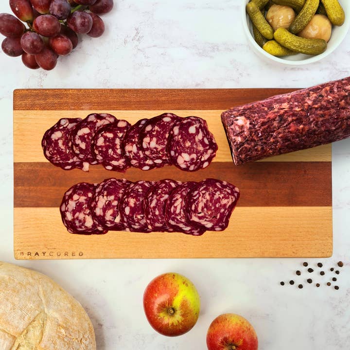 Venison Old Fashioned Salami by the kg - British Charcuterie for wholesale by Bray Cured