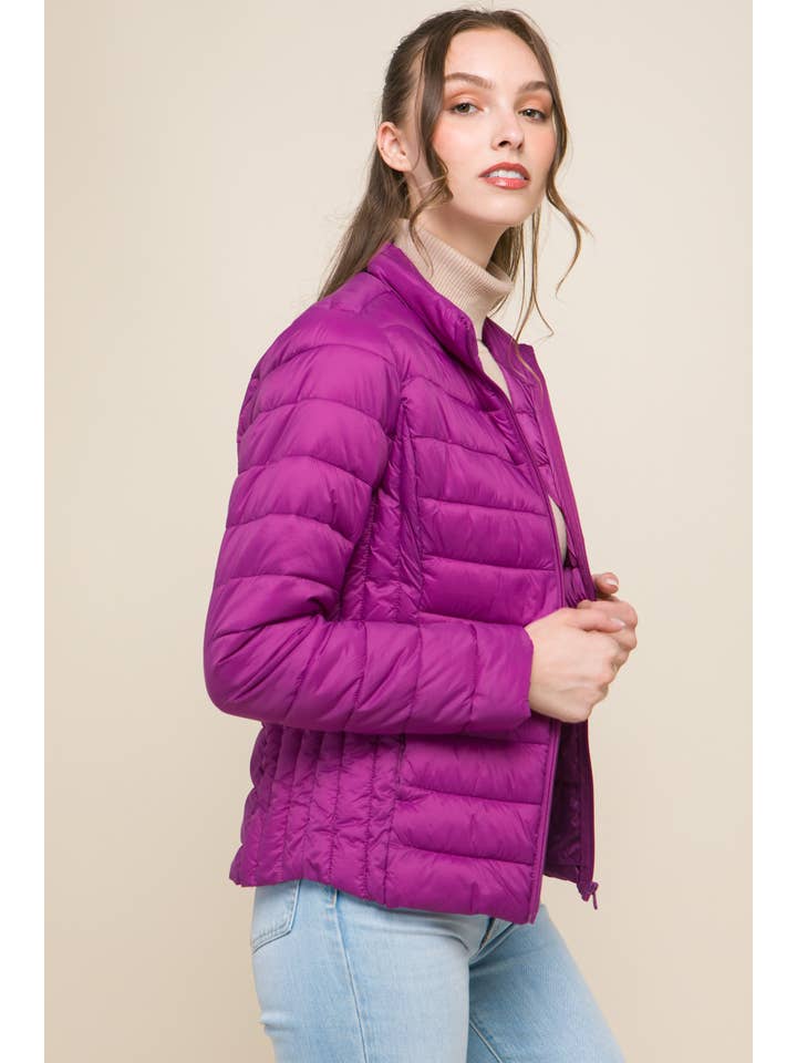 Peace Love Line - Wholesale Puffer Jacket - Women's - PL4300 - LT WEIGHT LONG SLEEVE PUFFER JACKET15