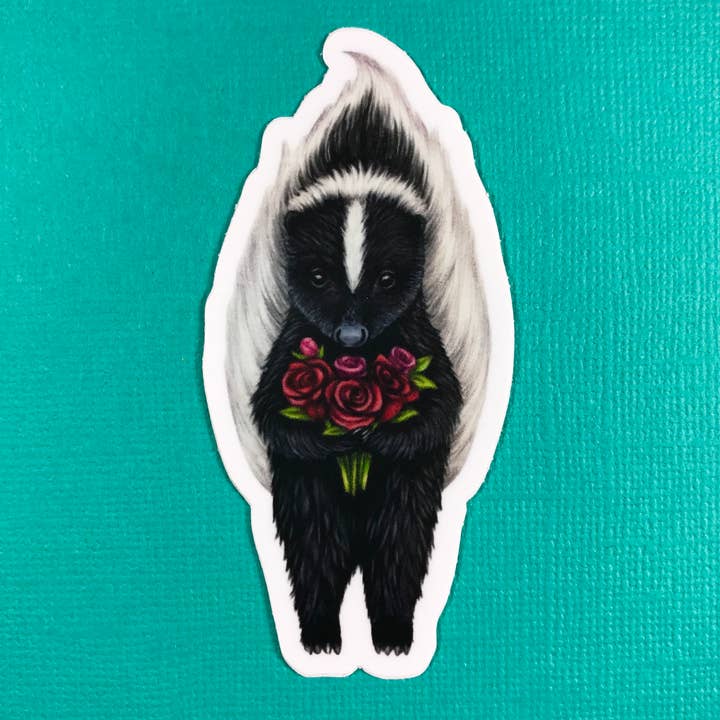 Autocollant Skunk pour la vente par Abundance Illustration