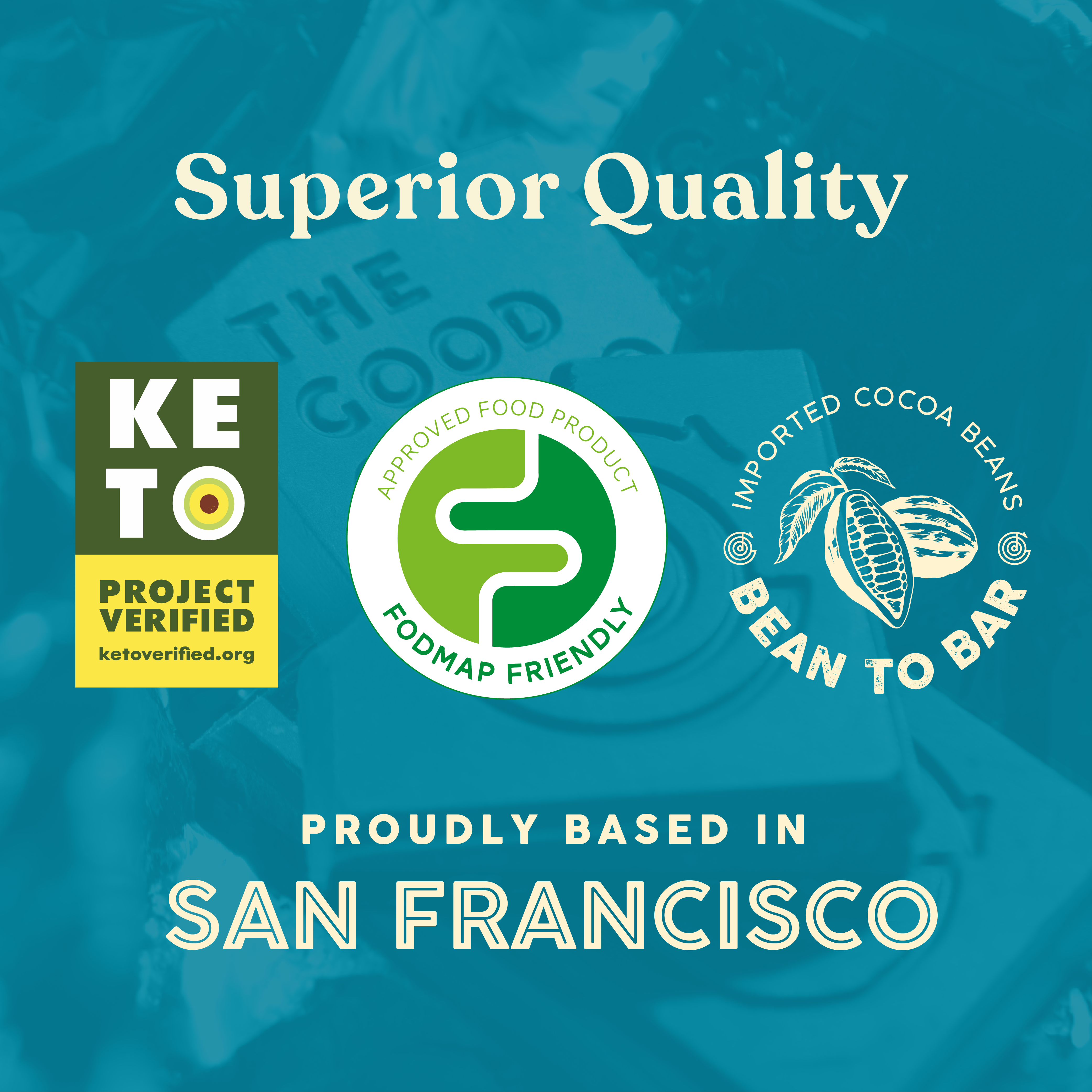 The Good Chocolate - Vente Barre chocolatée - Carré de style chocolat au lait/0,4 oz6