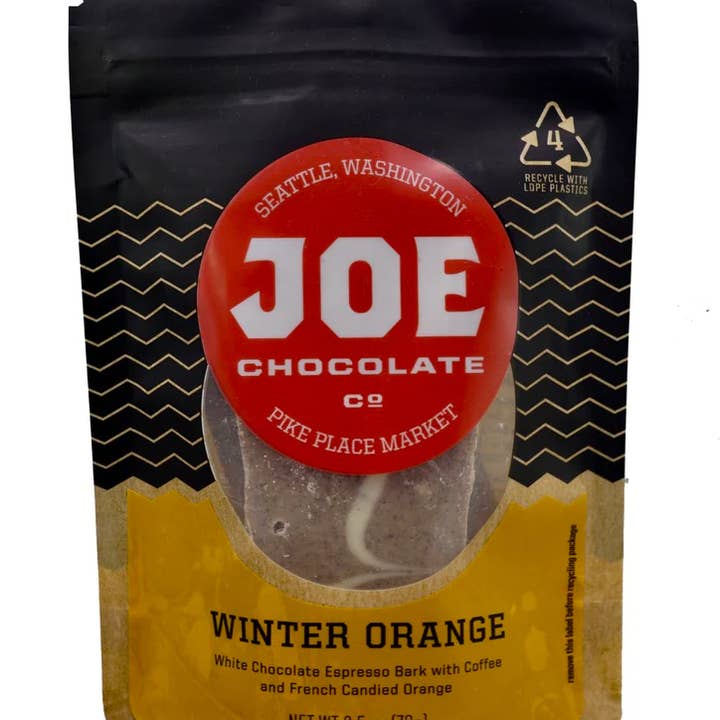 1 oz d'écorce de chocolat expresso en caisse mixte pour la vente par Joe Chocolate Co.