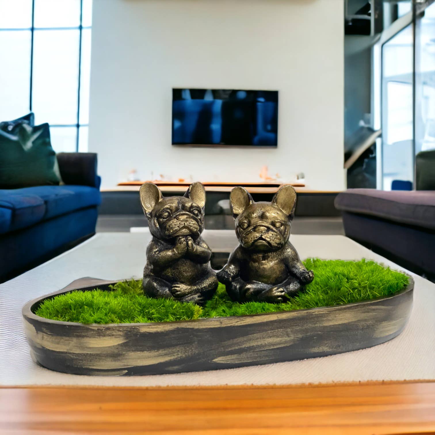 Planters Made in the USA - Wholesale Decorative Tabletop Object - Moss Table Centerpiece Decor Preserved Plant, Forever Green23