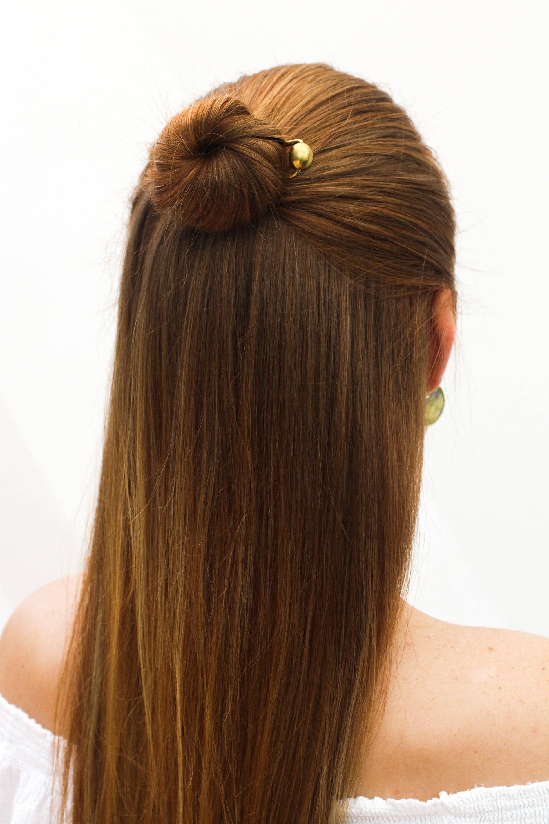 Rover & Kin - Wholesale Hair Pin - Raw Brass Bead Hair Pin2