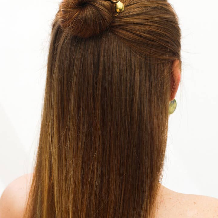 Rover & Kin - Wholesale Hair Pin - Raw Brass Bead Hair Pin2