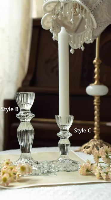 Sweet Home Deco - Wholesale Candle Holder - Glass Candlestick Holders, Taper Candle Holders, Tabletop1