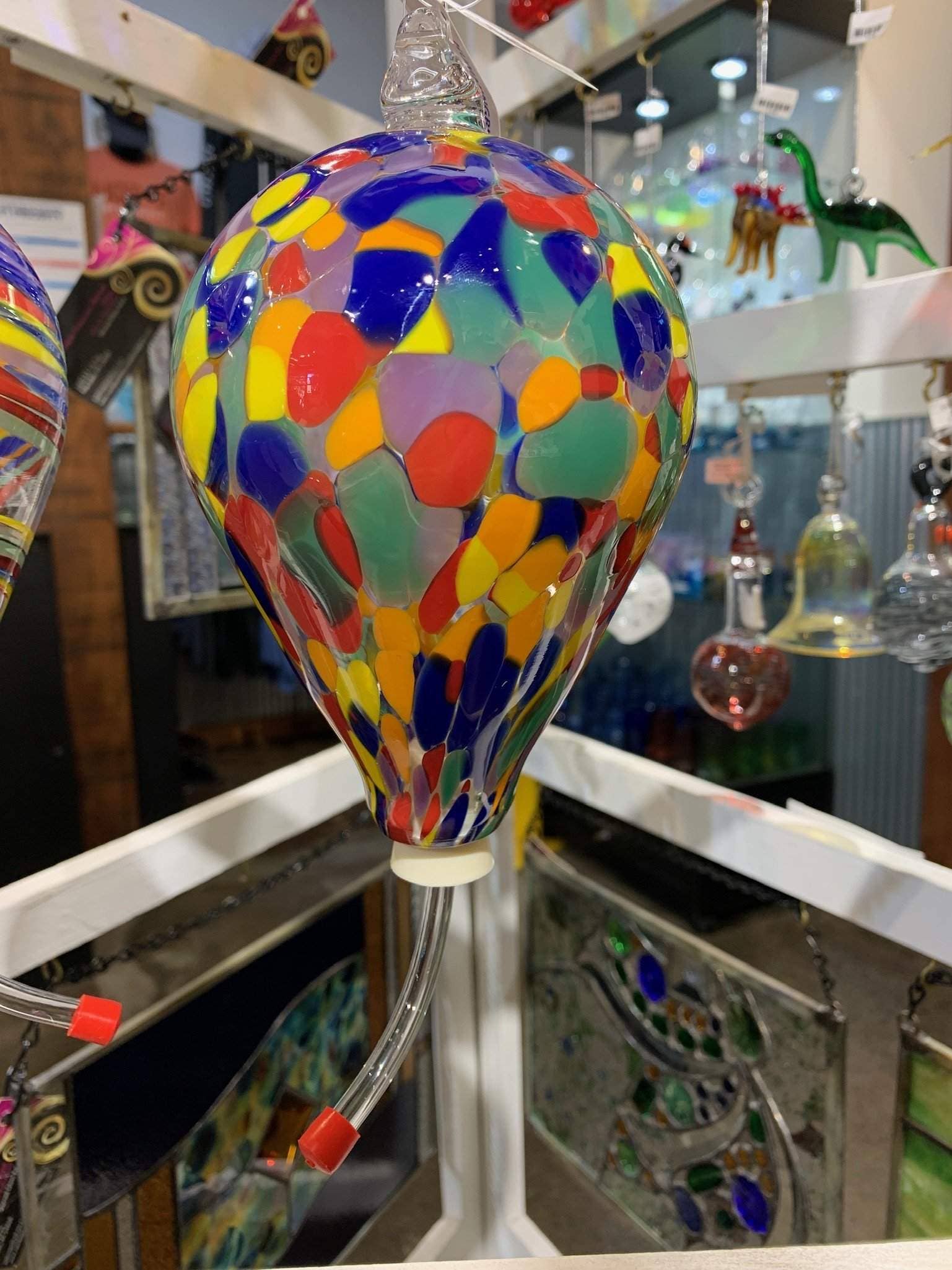 Lake Superior Art Glass - Wholesale Bird Feeder - Blown Glass Hummingbird Feeders9