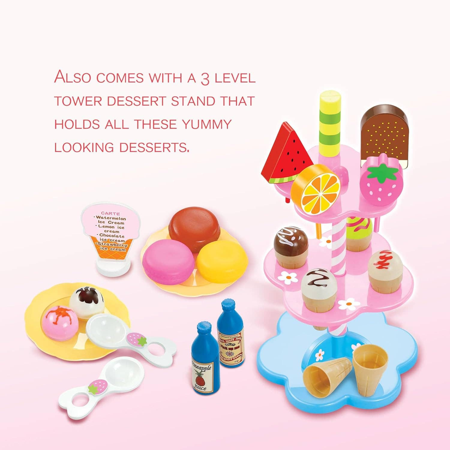 AZ Trading & Import (Toys, RC Toys & More) - Wholesale Toy Set - Kids - Sweet Treats Ice Cream Desserts Tower4