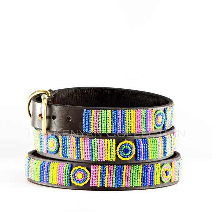 Meadow Beaded Dog Lead for wholesale by The Kenyan Collection Inc. dba TKC Inc