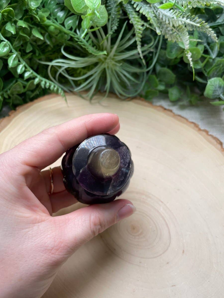 Copper Ashes - Wholesale Spiritual Stone/Crystal - Fluorite Jack-O-Lantern (chipped)3