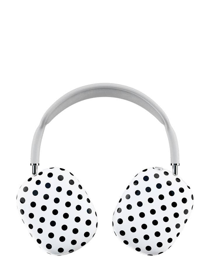 Wildflower Cases - Wholesale Earphone/Headphone Case - Unisex - Polka Dot | White and Black Airpod Max Cover0
