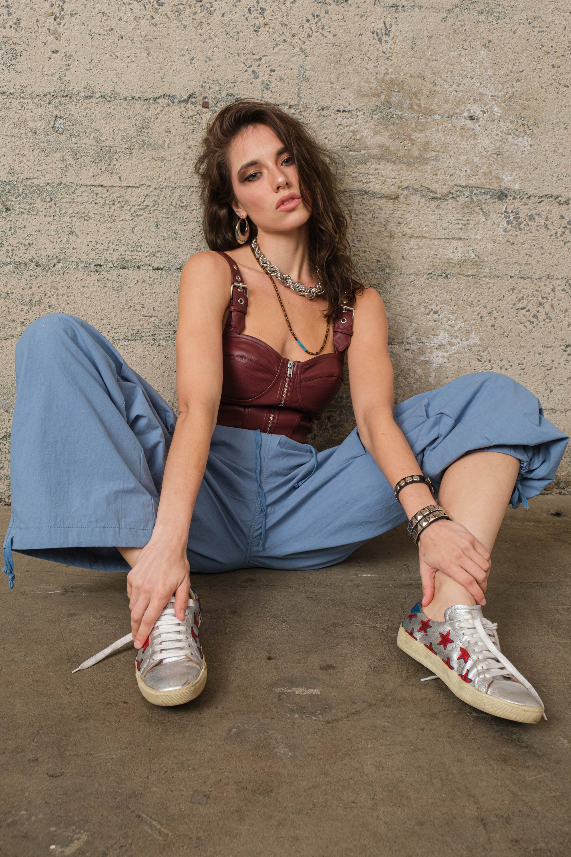 Signature 8 - Wholesale Blouse - Women's - LEATHERETTE TOP S1043917